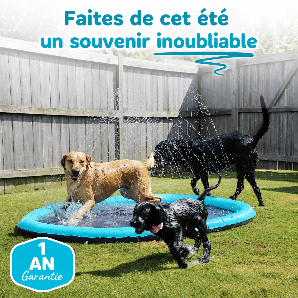 PatteSplash™ – Tapis Aquatique pour Chien